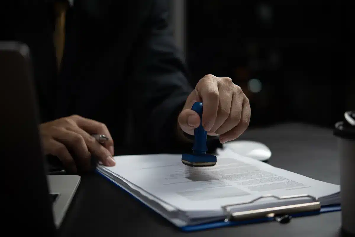 A notary public is a qualified lawyer who notarises personal documents
