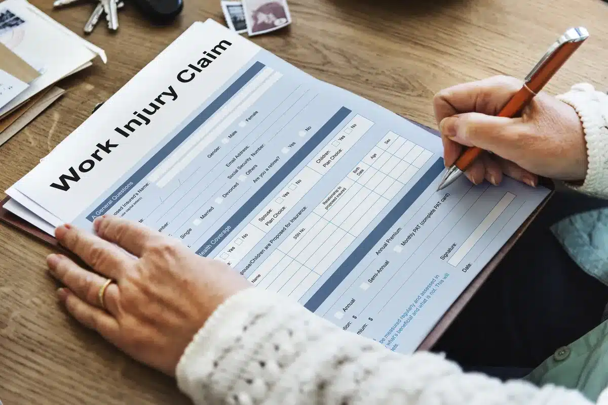 Image of a work claim being filed through work claims solicitors like DPH